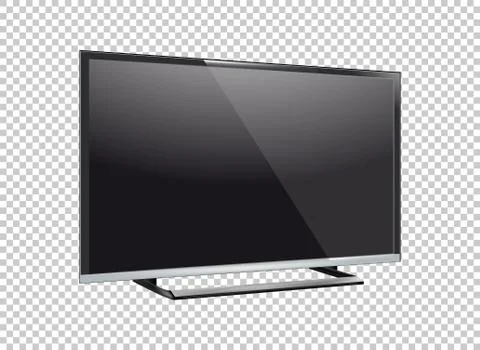 LED television screen on background vector 스톡 일러스트