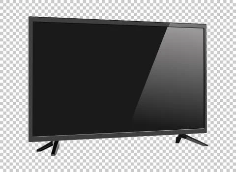 LED television screen on background vector Illustrazione stock