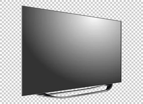 LED television screen on background vector Stock Illustration