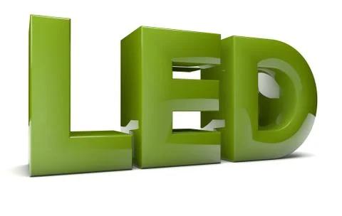 Led text Stock Illustration