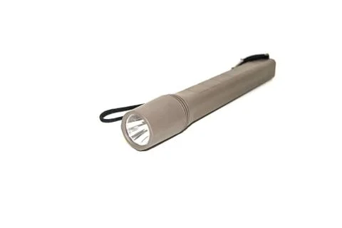 LED Torch, Close up of Torch, flashlight on isolate white background. Stock-Fotos