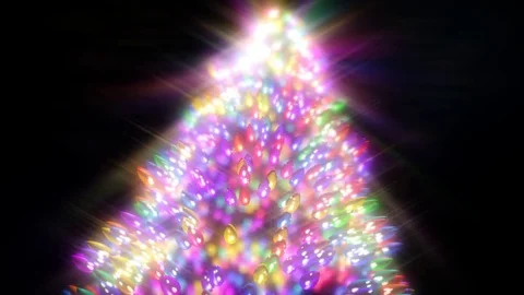 Led Tree Looping Animation Stock Footage 73307520