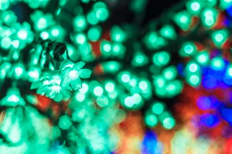 Led tree Foto stock