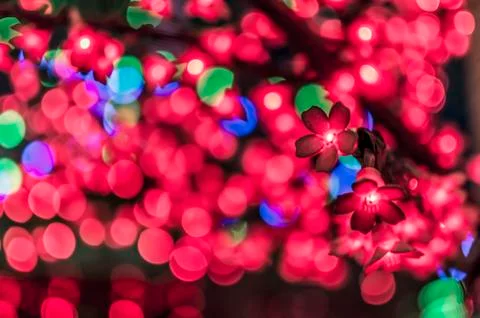 Led tree Foto stock