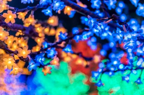 Led tree Stock Photos