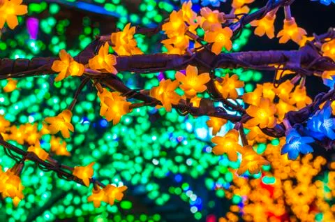 Led tree Stock Photos