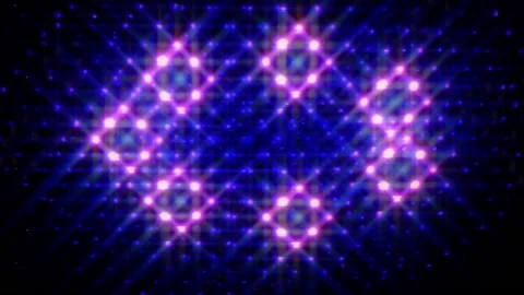 LED Triangles Making a circle Video stock 158149330