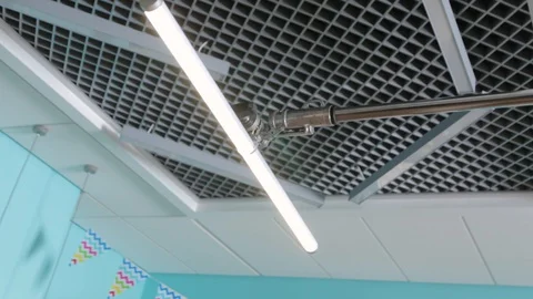 LED Tube Lighting Stock Footage 128379052