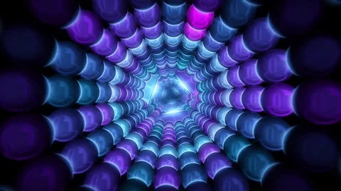 Led Tunnel Looping Animation Stock Footage 73281602