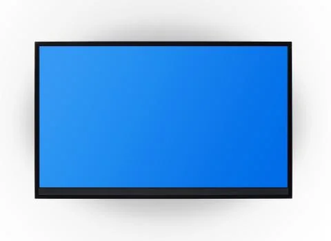 Led tv hanging on the wall background Фото