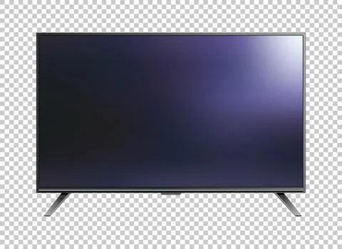 Led TV isolated on transparent background Stock Illustration
