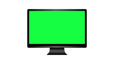 LED TV mockup with green screen LED TV animated mockup 4k Stock Footage 308806486
