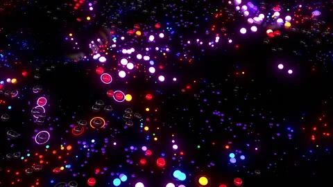 LED universe Stock Footage 136388732