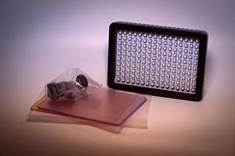 LED Video Camera Light Stock Photos