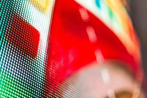 LED video wall with high saturated pattern Stock Photos