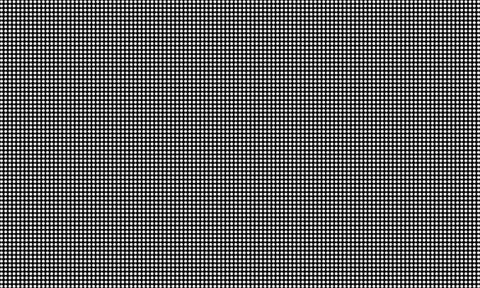 Led video wall screen, diode dot grid texture. Vector digital video panel mes Stock Illustration