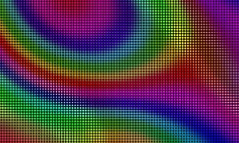 LED Video Wall Screen Texture Background, Vector blue and red purple, green Stock Illustration