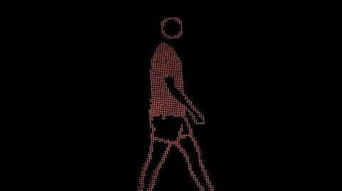 Led walker Stock Footage 8920700