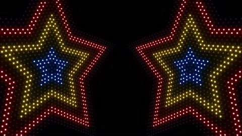 LED Wall 18 2 Star Fb1 4k Stock Footage 86007259