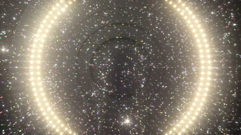 LED Wall 18 5 Circle Fa1 4k Stock Footage 88540661