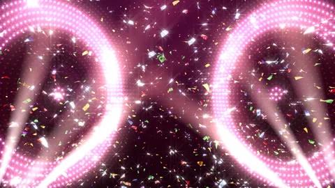 LED Wall 18 5 Circle Fb2 4k Stock Footage 88541235