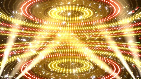 LED Wall 18 5 Circle Fd2 4k Stock-Footage 88542430