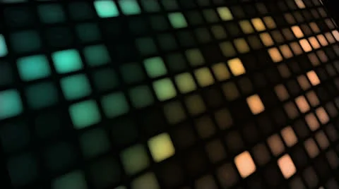 LED Wall Amber Blue Stock Footage 26059155