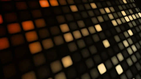 LED Wall Amber Orange Stock Footage 26059228