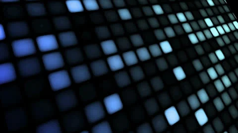LED Wall Blue Stock Footage 26059332