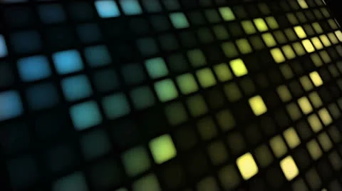 LED Wall Blue Yellow Stock Footage 26059315