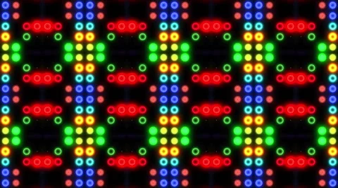 Led Wall Colorful Pattern Stock-Footage 47364321
