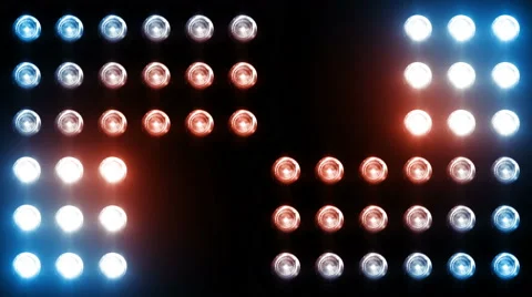 Led Wall Light Close-up Backgrlound 4K Blue - Red Vídeo Stock 61911186