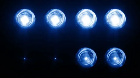 Led Wall Light Close-up Backgrlound 4K BLUE Stock Footage 62495581