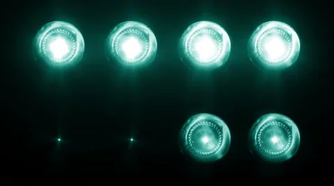 Led Wall Light Close-up Backgrlound 4K GREEN Stock-Footage 62497888
