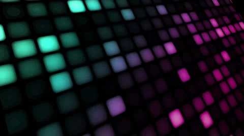 LED Wall Pink Teal Stock Footage 26059354