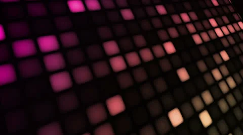 LED Wall Pink Yellow Stock Footage 26059367