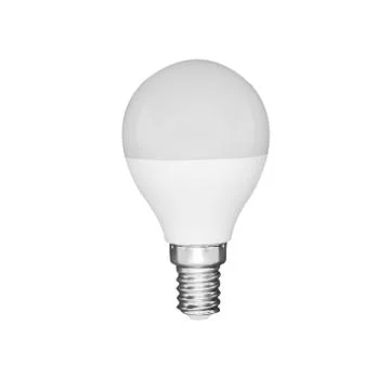 LED white light bulb isolated on white background Stock Photos