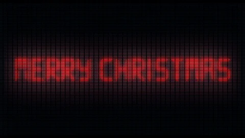 Led writing crazy, writes Merry Christmas, ideal for TV and web Stock Footage 96209287