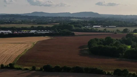 Led Zeppelin Crop Circle, Epic 4K Drone View, Rushock, UK, 16th July 2023 Stock Footage 266440290