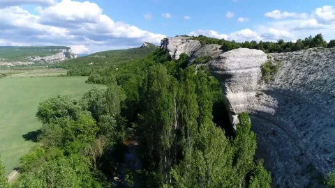 The ledge of the mountain Stock Footage 131384356