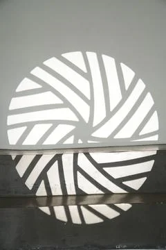 The ledge of the step with a shadow from the light pattern. The silhouette of Stock Photos