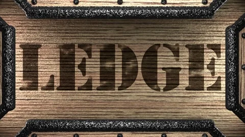Ledge on wooden stamp Vídeos de archivo 8657513