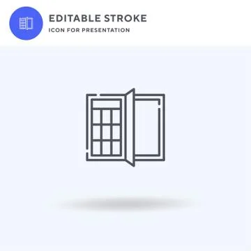 Ledger icon vector, filled flat sign, solid pictogram isolated on white, logo Stock Illustration