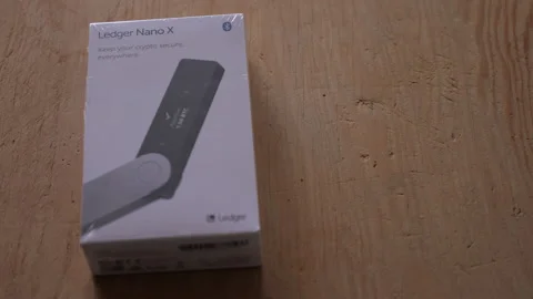 Ledger Nano X - Cryptocurrency Hardware Wallet Stock Footage 153293819