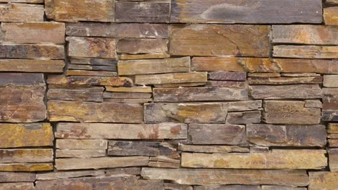 Ledgestone decorative cladding blocks background 스톡 동영상 247411298