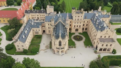 Lednice Palace Front View, Czech Republic Stock Footage 337115049