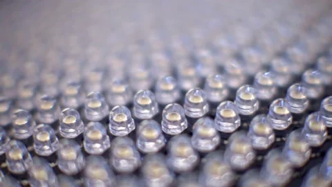 LEDs close up. LED panel Stock Footage 144975039