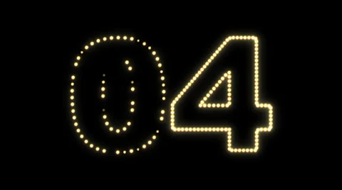 LEDS Countdown 02 Stock Footage 32938629