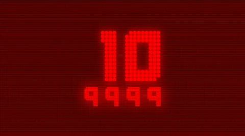 Leds countdown Stock Footage 303345