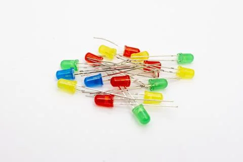 Leds electronics robotics elements computer Stock Photos